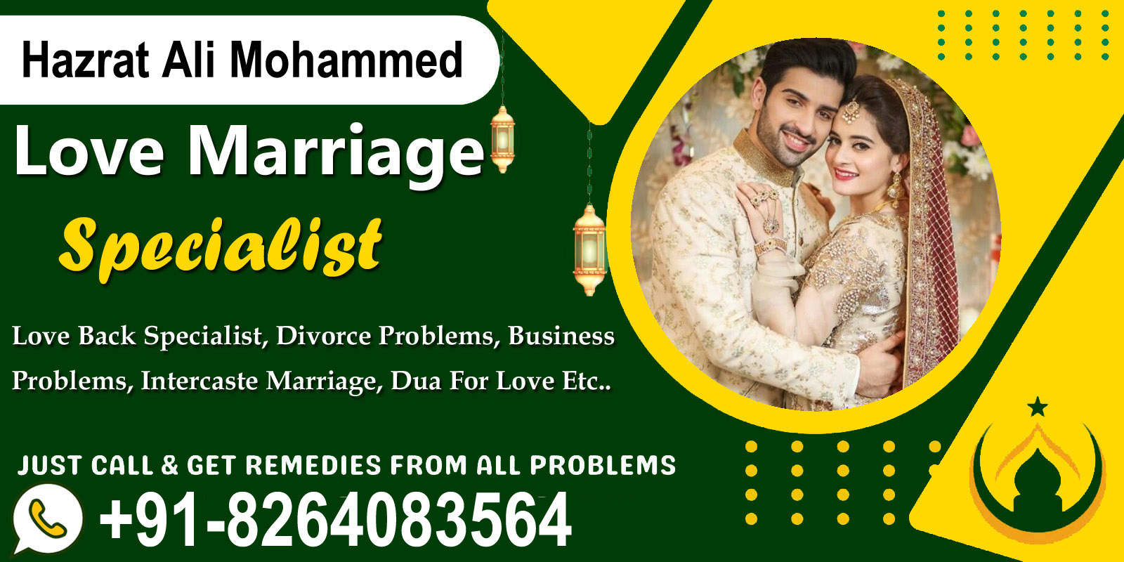 World Famous Astrologer Hazrat Ali Mohammed Ji +91-8264083564