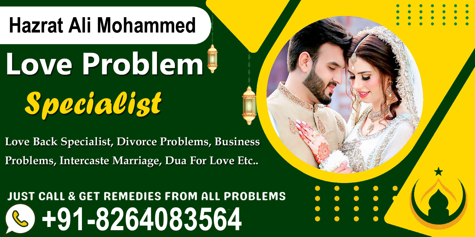 World Famous Astrologer Hazrat Ali Mohammed Ji +91-8264083564